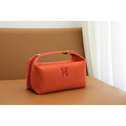 Hermes Bride-a-Brac Case Cotton Orange 25x21x14cm - 1