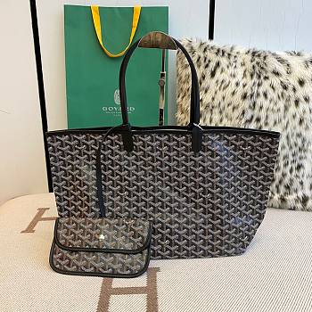 Goyard Saint Louis PM Tote Black 47x34x26cm