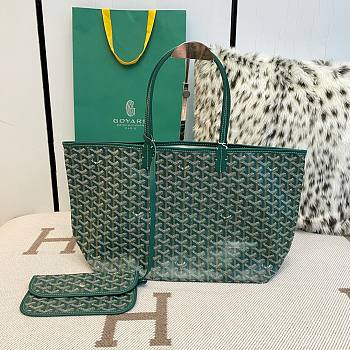 Goyard Saint Louis PM Tote Green 47x34x26cm