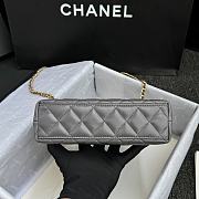 Chanel Kelly Shopper Grey Gold Bag 13x19x7cm - 6