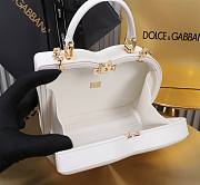 Dolce & Gabbana DG Logo Box Handbag White 20x15x6.5cm - 4