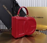 Dolce & Gabbana DG Logo Box Handbag Red 20x15x6.5cm - 5