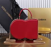 Dolce & Gabbana DG Logo Box Handbag Red 20x15x6.5cm - 3