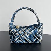 Bottega Veneta Tosca Shoulder Bag Blue White 27x18x9cm - 1