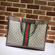 Gucci Ophidia Soft GG Supreme Medium Tote Brown 44x33x15cm - 4