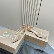 Christian Louboutin Degraqueen Gold Slides - 1