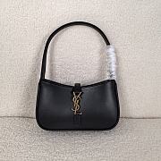 YSL Small Le 5 a 7 Smooth Leather Black 19x11.5x4.5cm - 1