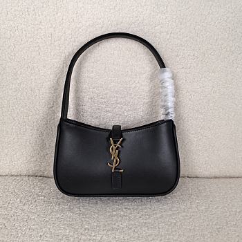 YSL Small Le 5 a 7 Smooth Leather Black 19x11.5x4.5cm