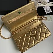 Chanel Wallet On Chain Woc Gold Lambskin 19cm - 5