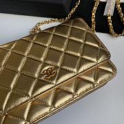 Chanel Wallet On Chain Woc Gold Lambskin 19cm - 2