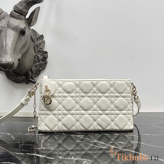 Dior Miss Dior Midi White Lambskin 23x13x5cm - 1