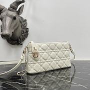 Dior Miss Dior Midi White Lambskin 23x13x5cm - 3