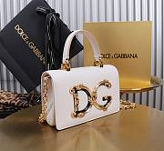 Dolce & Gabbana DG Girls Mini Bag White 17.8x10x3.5cm - 4