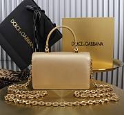 Dolce & Gabbana DG Girls Mini Bag Gold 17.8x10x3.5cm - 3