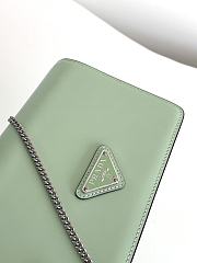 Prada Bag Spazzolato Green 19x10.5x3.5cm - 2