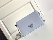 Prada Bag Spazzolato Blue 19x10.5x3.5cm - 1