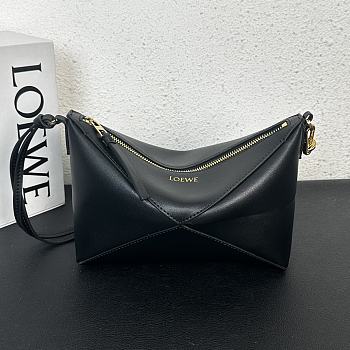 Loewe Puzzle Fold Pouch Black 28x18x7cm