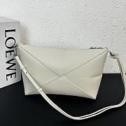 Loewe Puzzle Fold Pouch White 28x18x7cm - 2