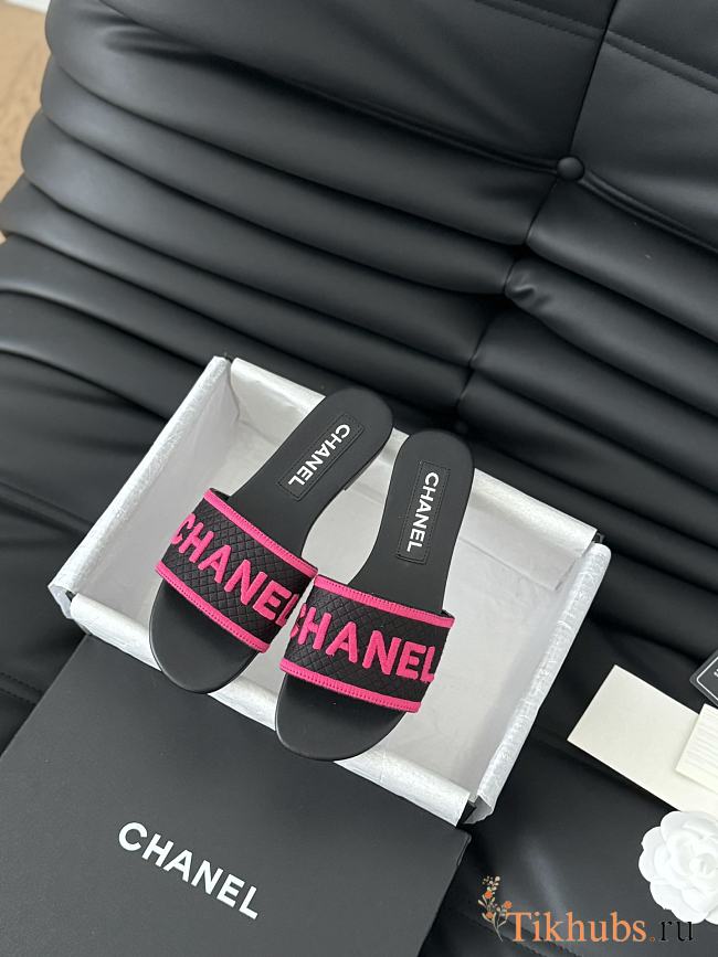 Chanel Black Slides 19 - 1