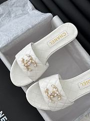 Chanel White Slides 08 - 3