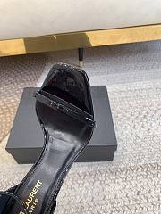 YSL Opyum Heels Patent Leather Black Heel  - 5