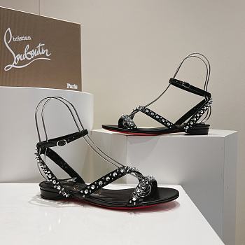 Christian louboutin Mafaldina Spikes Black Sandal