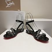 Christian louboutin Mafaldina Spikes Black Sandal - 4