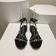 Christian louboutin Mafaldina Spikes Black Sandal - 3