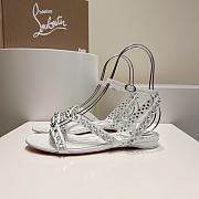 Christian louboutin Mafaldina Spikes White Sandal - 5