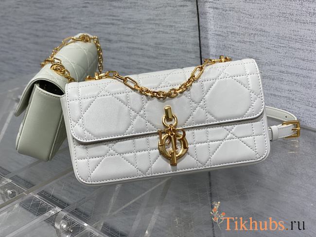 Dior Miss Daisy Mini Bag White Lambskin 22 x 12.5 x 4 cm - 1