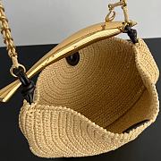 Bottega Veneta Sardine Top Handle Bag Raffia 33x20x4cm - 5