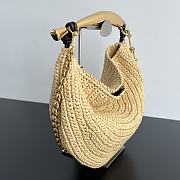 Bottega Veneta Sardine Top Handle Bag Raffia 33x20x4cm - 2