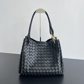 Bottega Veneta Medium Andiamo Parachute Tote Black 30x26x20cm