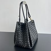 Bottega Veneta Medium Andiamo Parachute Tote Black 30x26x20cm - 6