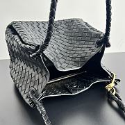 Bottega Veneta Medium Andiamo Parachute Tote Black 30x26x20cm - 4