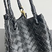 Bottega Veneta Medium Andiamo Parachute Tote Black 30x26x20cm - 2