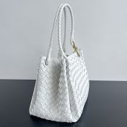 Bottega Veneta Medium Andiamo Parachute Tote White 30x26x20cm - 5