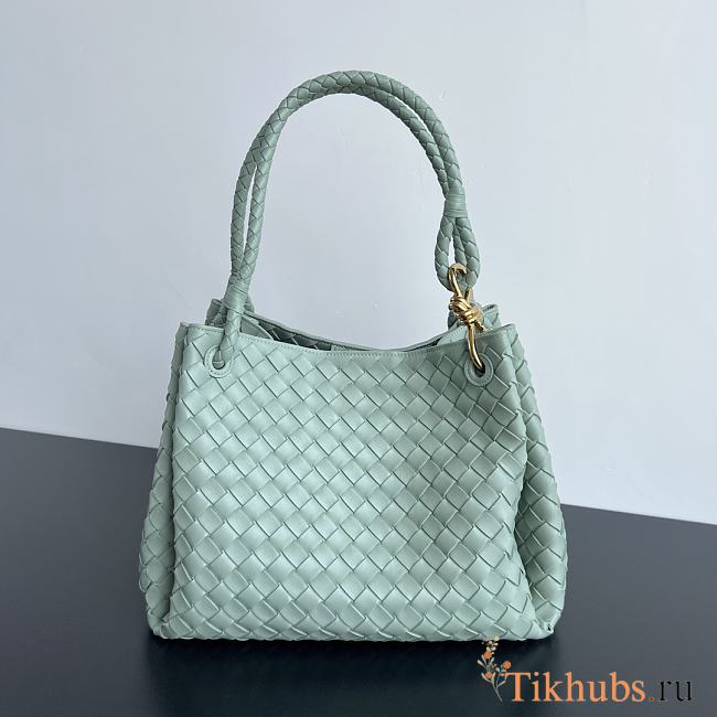 Bottega Veneta Medium Andiamo Parachute Tote Green 30x26x20cm - 1