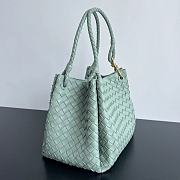 Bottega Veneta Medium Andiamo Parachute Tote Green 30x26x20cm - 5