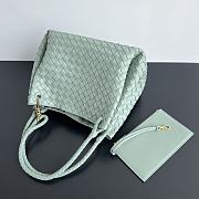 Bottega Veneta Medium Andiamo Parachute Tote Green 30x26x20cm - 3