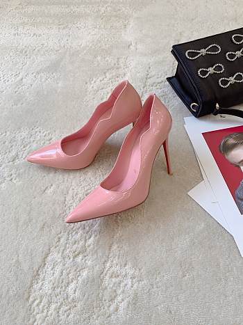 Christian Louboutin Pink Pump Heel Patent 10cm