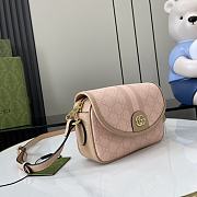 Gucci Ophidia GG Mini Shoulder Bag Pink 19x13x5cm - 5