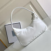 Prada Re-Edition 2005 Re-Nylon Bag White 23x13x5cm - 6