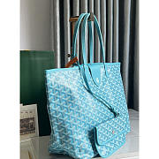 Goyard Saint Louis Bag Blue 34x27x14cm - 3