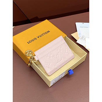 Louis Vuitton LV Card Holder Light Pink 10.2x7.3x0.3cm