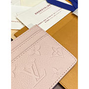 Louis Vuitton LV Card Holder Light Pink 10.2x7.3x0.3cm - 4