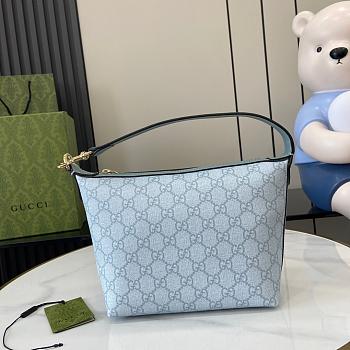 Gucci Ophidia GG Super Mini Shoulder Bag Blue 20x18.5x10cm