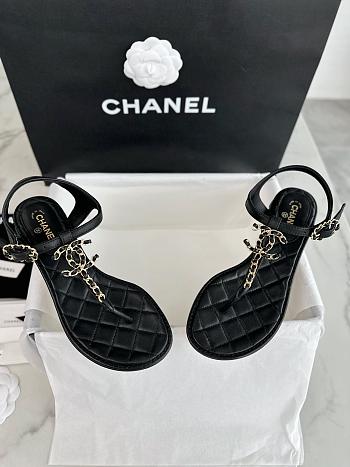 Chanel 24C Black Sandal