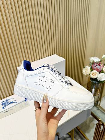 Burberry Leather Stock White Sneakers