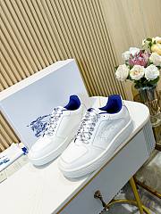 Burberry Leather Stock White Sneakers - 3